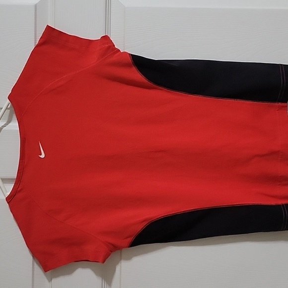 Nike Red and Black Athletic Tee Women's - Picture 2 of 7